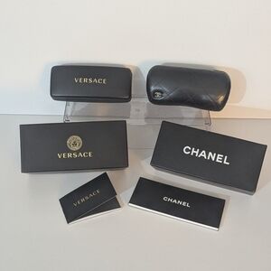 Chanel & Versace Eyeglass Cases And Box's Etc